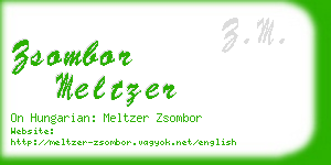 zsombor meltzer business card